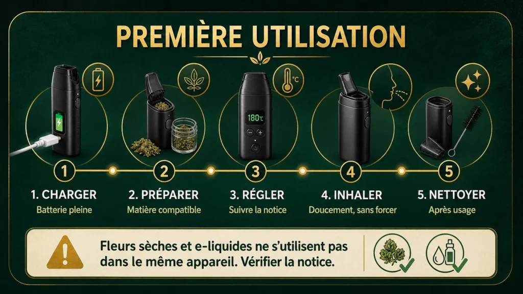 exemple étapes première utilisation