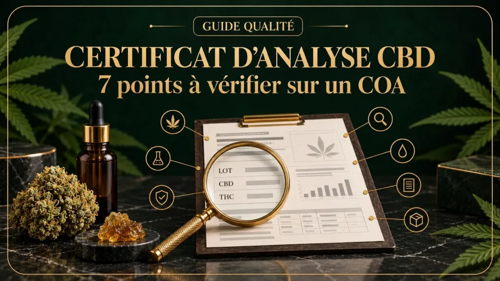 certificat analyse cbd 7 points a verifier