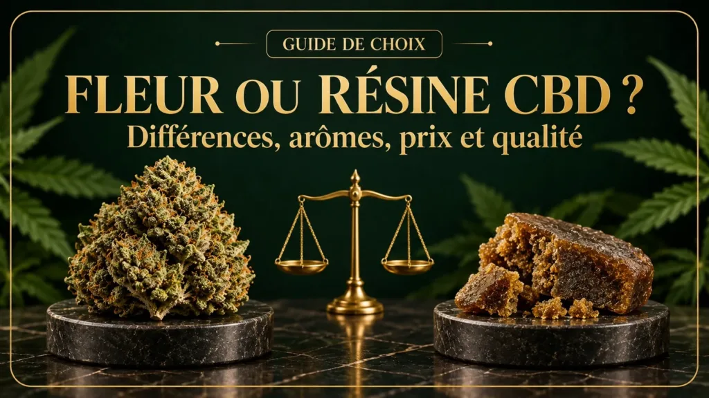 fleur ou resine de cbd