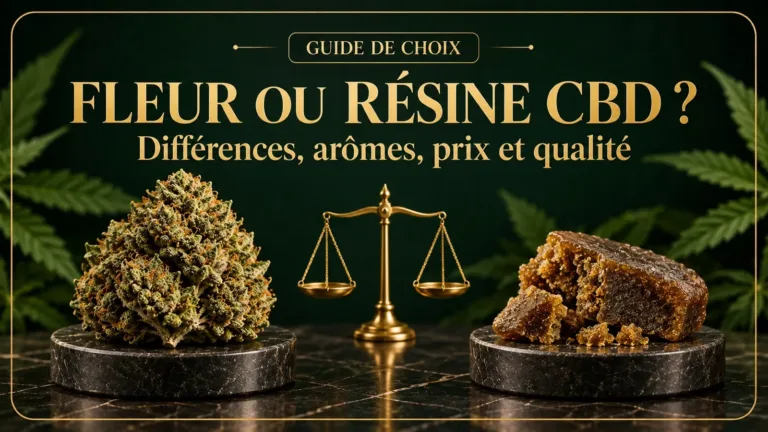fleur ou resine de cbd