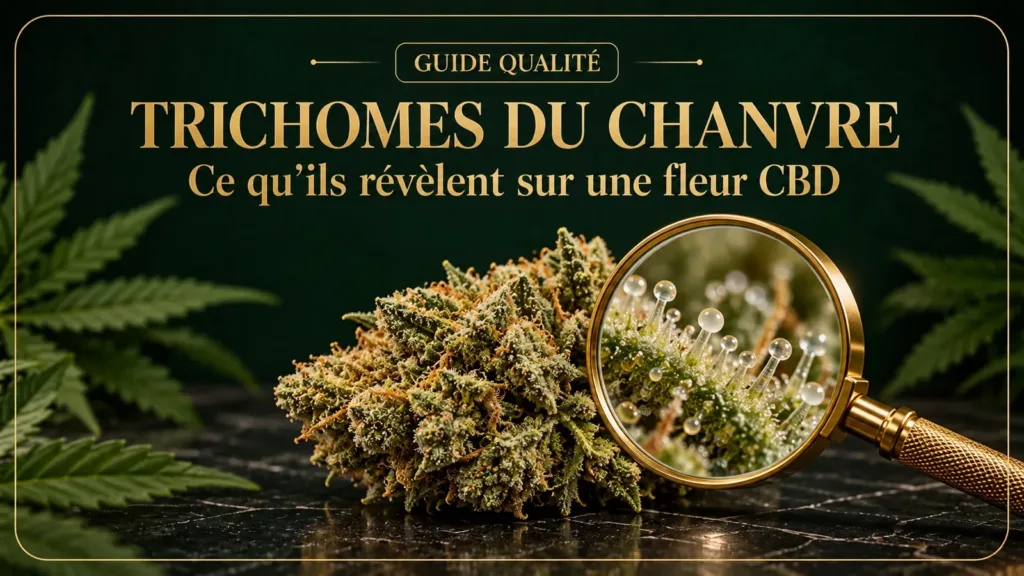 trichomes chanvre fleurs de cbd