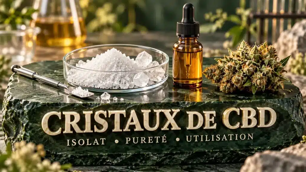 Cristaux de CBD et isolat : effets, utilisation et pureté à 99 %