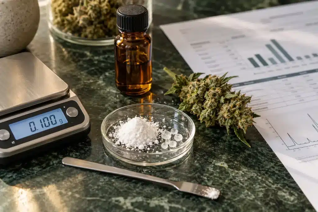 Cristaux de CBD et isolat : effets, utilisation et pureté à 99 %
